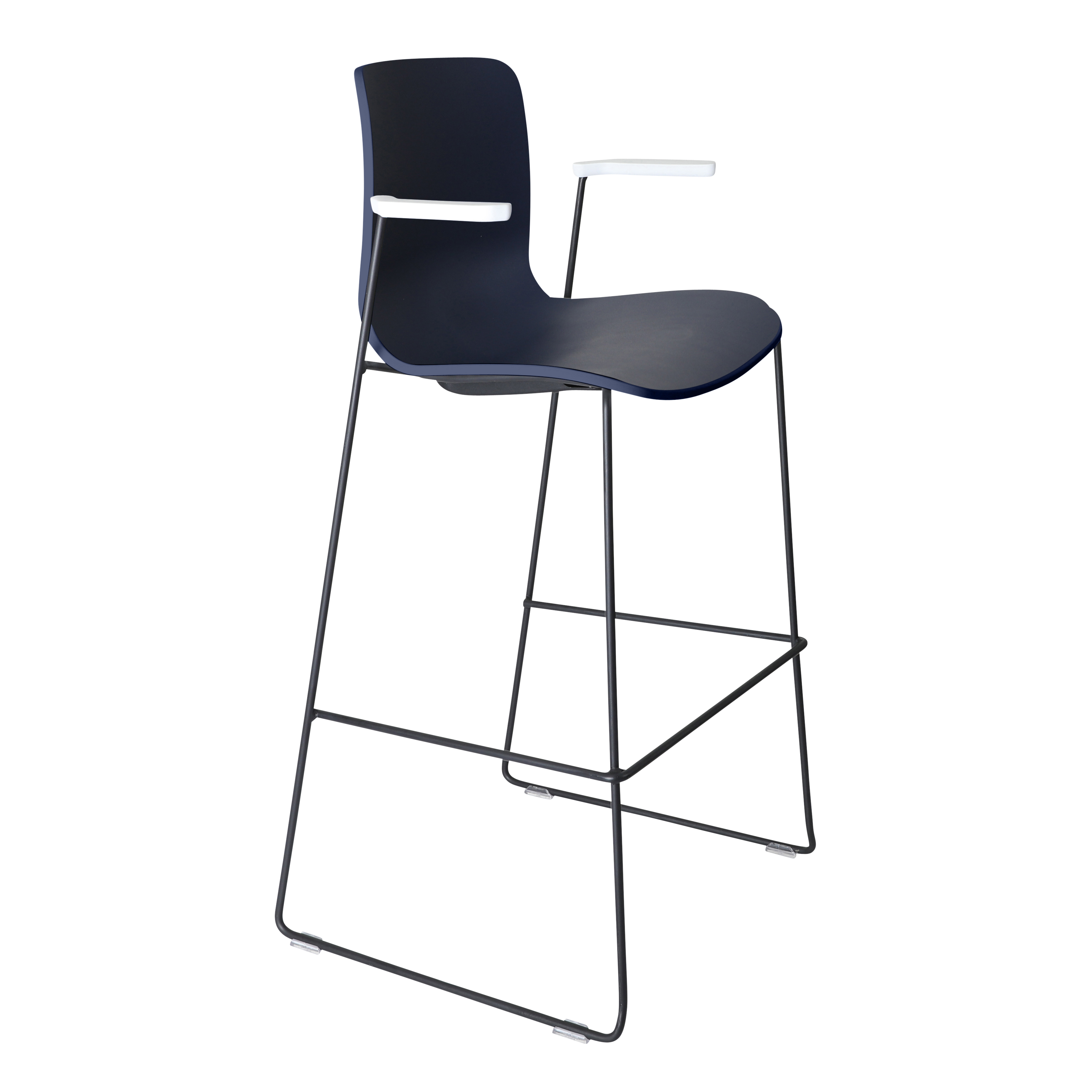 Acti Stool (Navy Blue / Stool Sled Base)